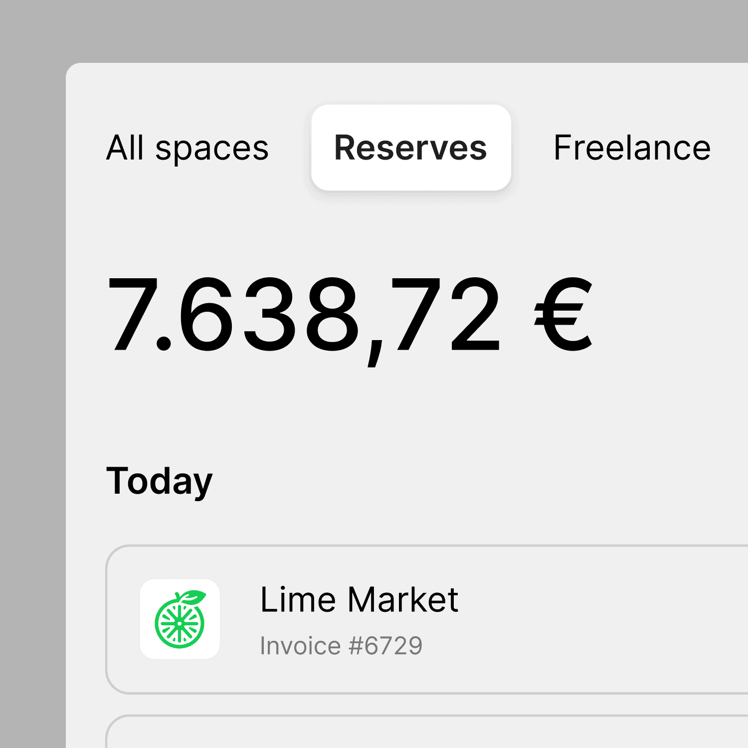 Kontostand-Ansicht einer Mobile-Banking-App